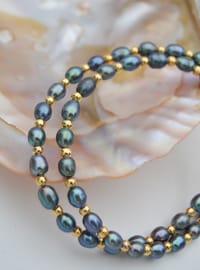 Black Pearl Necklace