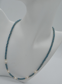 Crystal and Pearl Necklace Multi Color