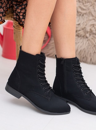 Black Suede Women's Boots Md1011 116 116