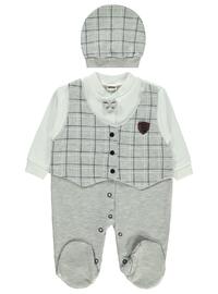 Gray - Baby Sleepsuit