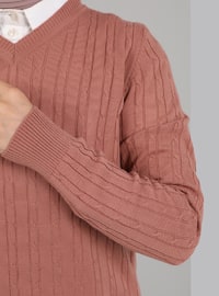 Onion Skin - V neck Collar - Unlined - Knit Tunics
