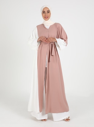 Beige - Unlined - Abaya - Filizzade