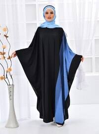 Garnished Abaya Black Indigo