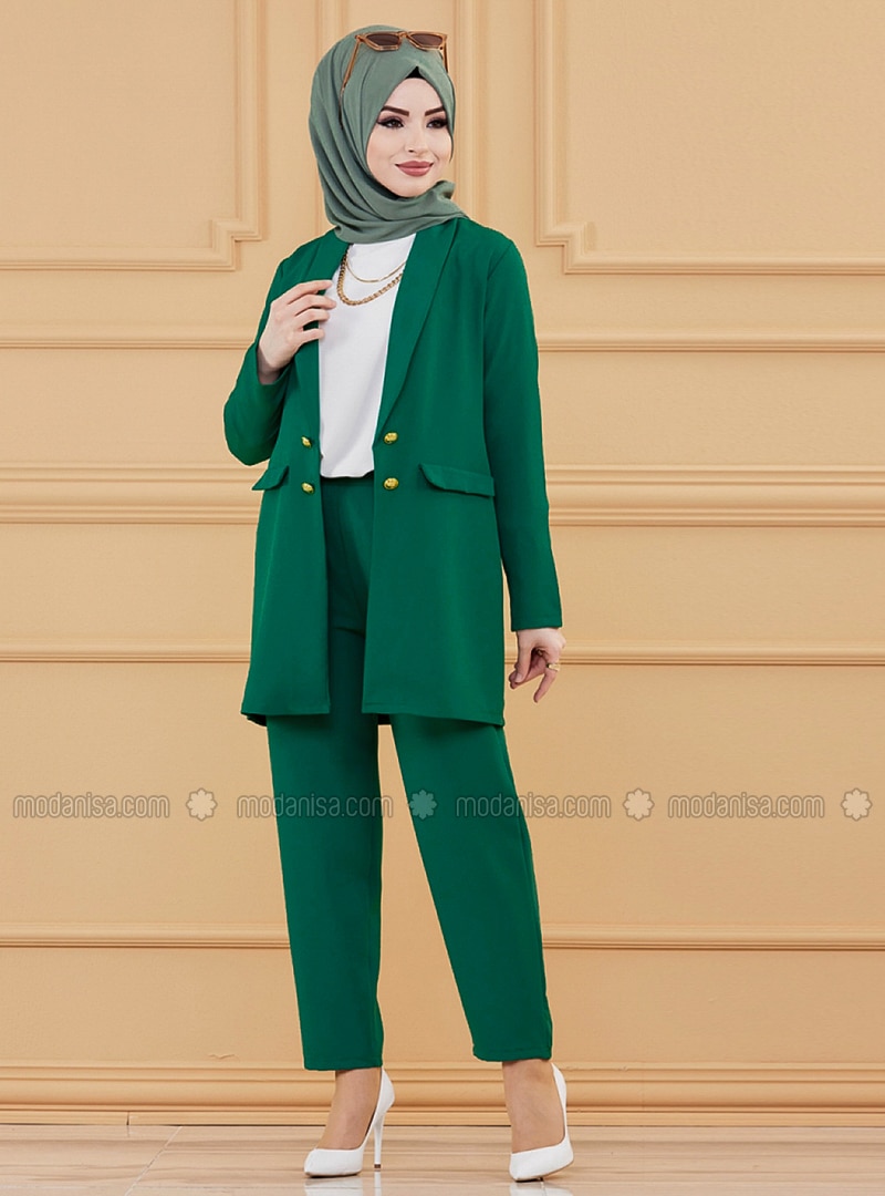 bakire önlemek öz  Ceket&Pantolon İkili Takım - Yeşil
