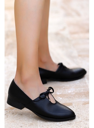 Black - Flat Shoes - Ayakland