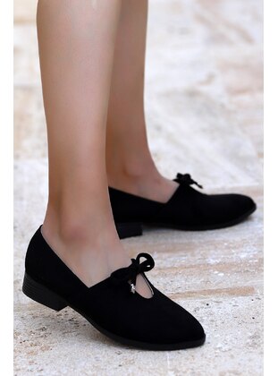 Suede Casual Anatomical Women's Casualflat Shoes Shoes Black