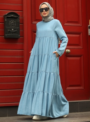 Blue - Modest Dress - Neways