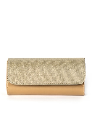 Gold - Clutch - Clutch Bags / Handbags - AKZEN