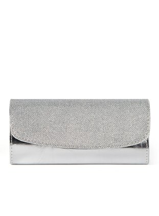 Silver tone - Clutch - Clutch Bags / Handbags - AKZEN