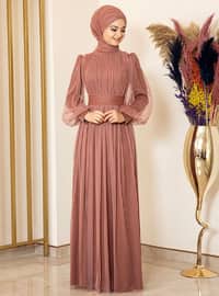 Fully Lined - Onion Skin - Crew neck - Evening Dresses