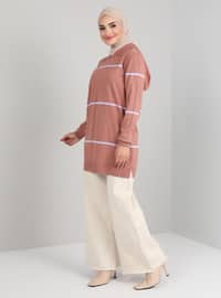 Dusty Rose - Stripe - Unlined - Knit Tunics
