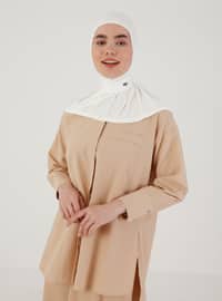 Instant Hijab Cream-Beige Instant Scarf