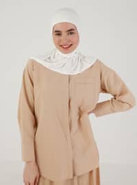 Instant Hijab Cream-Beige Instant Scarf