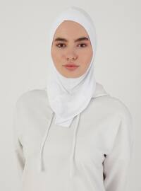White - Instant Scarf