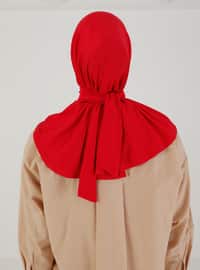 Red - Plain - Instant Scarf