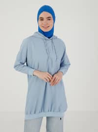 أزرق ملكي - من لون واحد - حجابات جاهزة
