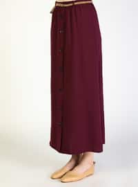 Purple - - Unlined - Skirt