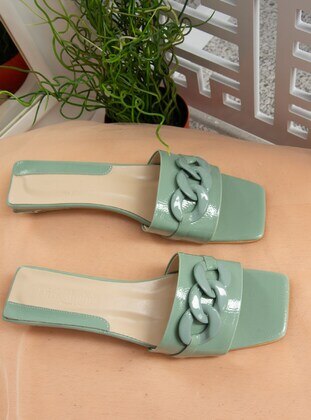 Green - Slippers - Fox Shoes