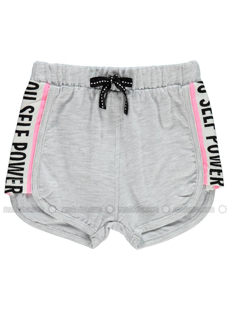 Gris Shorts Pour Bebe