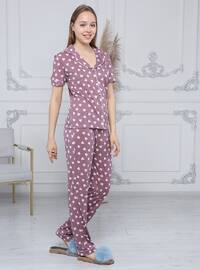 Double Pajama Set Mink