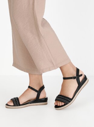 Black - Sandal - Sandal - Liman Ayakkabı