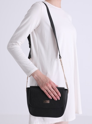 Black - Satchel - Shoulder Bags - Icone