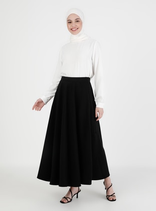Black - Unlined - Skirt - ONX10