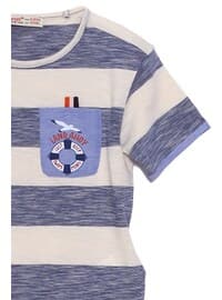 Navy Blue - Boys` T-Shirt - Silversun