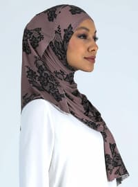 Lace Patterned Jersey Shawl - Multicoloured