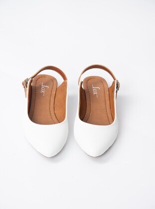 White - Flat Shoes - Fox Shoes