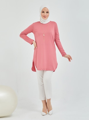 Dusty Rose - Crew neck - Tunic - Topless