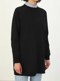 Basic Long Sweatshirt Black