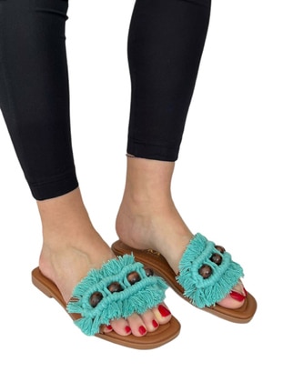 Turquoise - Sandal - Slippers - ASKA SHOES