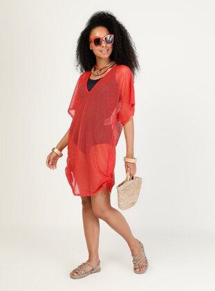 Red - Beach Dress - AQUELLA