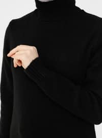Turtleneck Sweater Tunic Black
