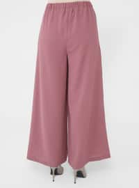 Elastic Waist Aerobin Pants Skirt Light Purple