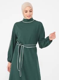 - Polo neck - Unlined - Modest Dress