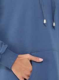 Polo neck - Light Navy Blue - Sweat-shirt