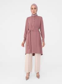 Dusty Rose - Dusty Rose - Button Collar - Tunic