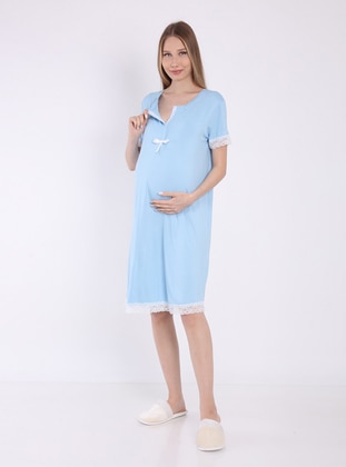 Blue - Maternity Pyjamas - Luvmabelly