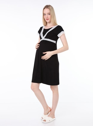 Black - Maternity Pyjamas - Luvmabelly