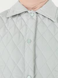 Green Almond - Fully Lined - Point Collar - Coat