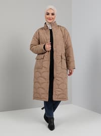 Mink - Fully Lined - Polo neck - Coat