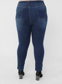 Dark Blue - Plus Size Pants