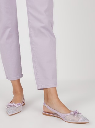 Lilac - Flat - Flat Shoes - Dilipapuç