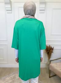 Green - Viscose - T-Shirt