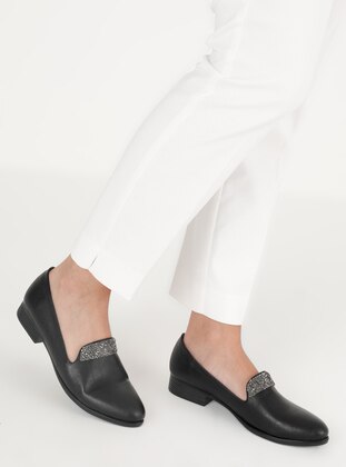 Black - Flat - Flat Shoes - Ayakkabı Frekansı