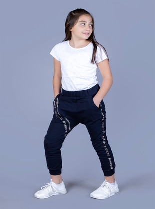 Navy Blue - Girls` Tracksuit - Toontoy
