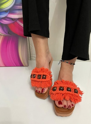 Orange - Sandal - Slippers - ASKA SHOES