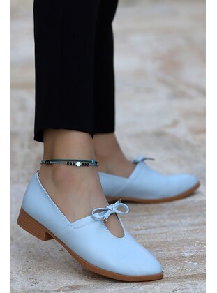 Baby Blue - Flat Shoes - Ayakland